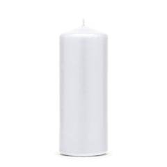 White Pillar Candles 6pk