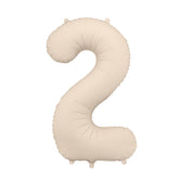 White Sand Giant Foil Number Balloon - 2