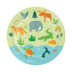 Jungle World Plates 8pk