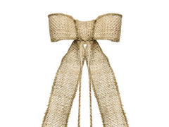 Burlap Bows Wedding Car Decoration Kit