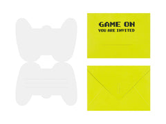 Gamepad Gaming Invitations 6pk