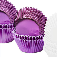 Purple Foil Baking Cups 50pk