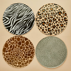 Animal Print Plates 8pk