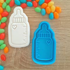 Baby Bottle Cookie Cutter & Fondant Stamp