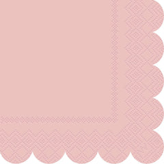 Ballet Pink Scalloped Napkins 16pk