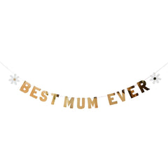 Best Mum Ever Gold Banner