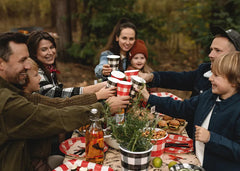 Red & Black Gingham Large Cups 6pk