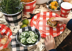 Black Gingham Bowls 6pk