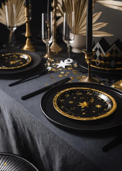 New Year's Clock Plates 6pk