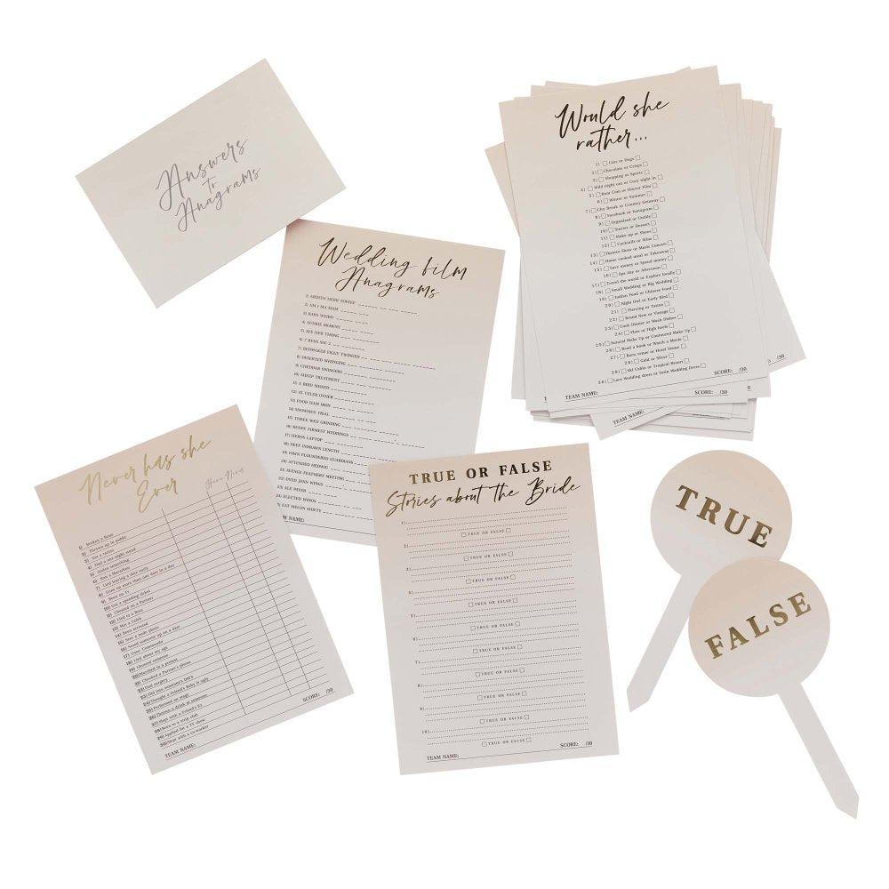 Bride to Be Hen Party Trivia Pack