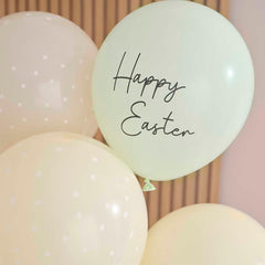 Pastel Happy Easter Balloons 5pk