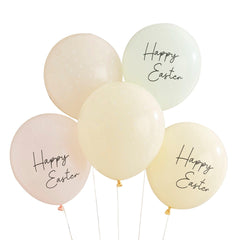 Pastel Happy Easter Balloons 5pk