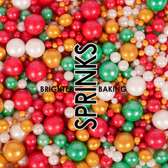 Yuletide Mix Sprinkle Orb Decorations