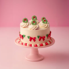 Christmas Wreaths Icing Decorations 8pk