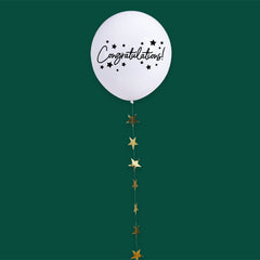 Congratulations Balloon & Trailing Star Tail