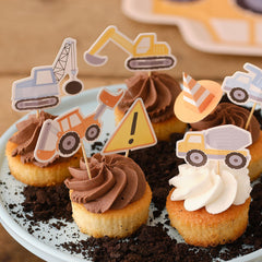 Construction Cupcake Toppers 12pk
