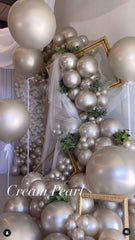 Silk Cream Pearl Balloons