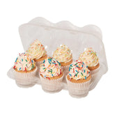 Cupcake Containers for 6 Cupcakes 3pk
