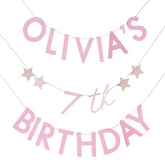 Pink Customisable Birthday Bunting