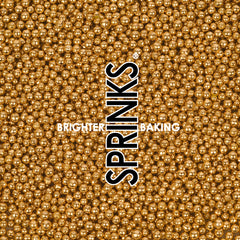 Crunchy Shiny Gold 2mm Sprinkles