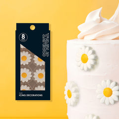 Daisy Icing Decorations 8pk