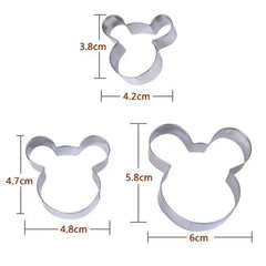 Mickey Mouse Cookie Cutters 3pk