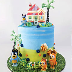 Bluey Figurine Cake Toppers 8pk