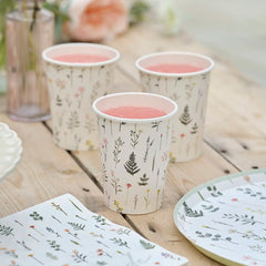 Bridal Bloom Floral Cups 8pk