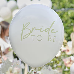 Bride To Be Hen Party Balloon with Floral Tail
