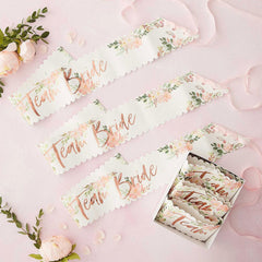 Floral Team Bride Hen Party Sashes 6pk