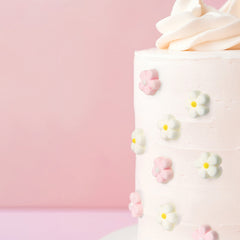 Colourful Flowers Icing Decorations 24pk