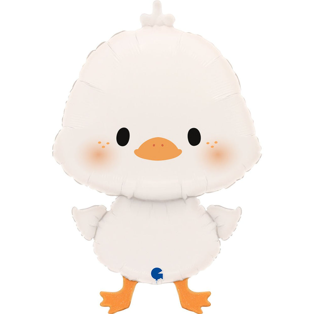 White Duckling Foil Balloon