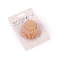 Soft Gold Foil Baking Cups 50pk