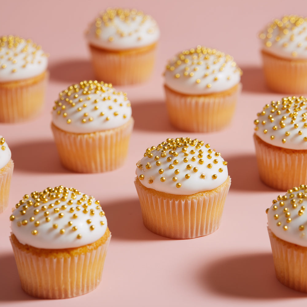 Crunchy Shiny Gold 2mm Sprinkles