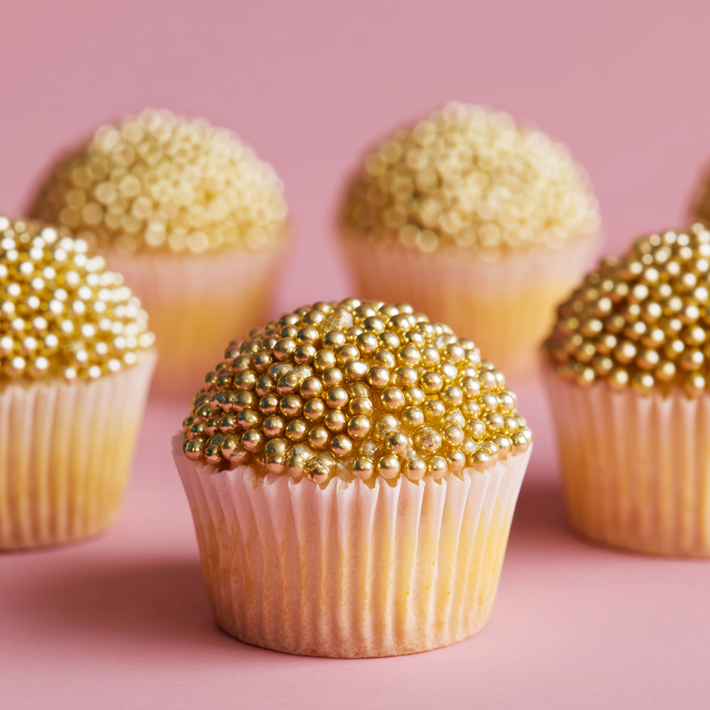 Crunchy Shiny Gold 4mm Sprinkles