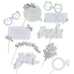 Floral Hen Party Photo Booth Props 10pk
