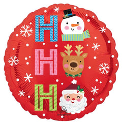 Ho Ho Ho Christmas Round Foil Balloon