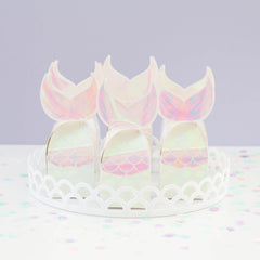 Mermaid Tail Iridescent Treat Box 8pk