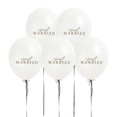 Just Married Balloons 5pk