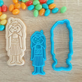 Kapa Haka Kōtiro (Girl) Cookie Cutter & Fondant Stamp