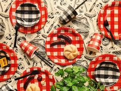 Black Gingham Bowls 6pk