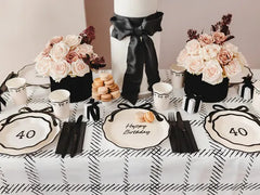 Happy Birthday Bow Plates 6pk