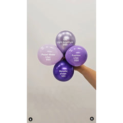 Silk Light Amethyst Balloons