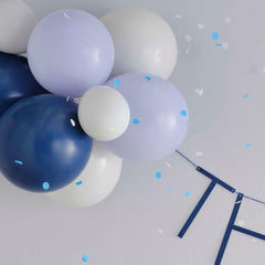 Navy 30th Birthday Milestone Balloon Bunting