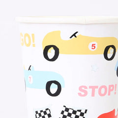 Race Car Party Cups 8pk