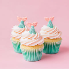Mermaid Tails Icing Decorations 8pk