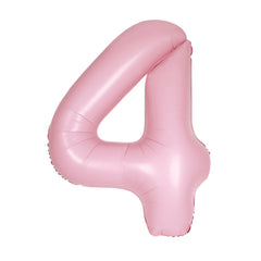 Matte Pink Giant Foil Number Balloon - 4