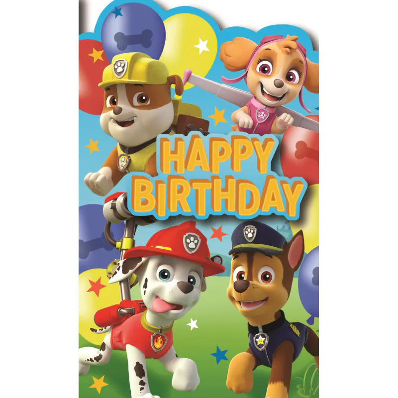 Paw Patrol Happy Birthday Card
