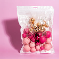 Pretty In Pink Cake Ball Toppers 32pk