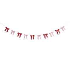 Pink & Red Bow Garland